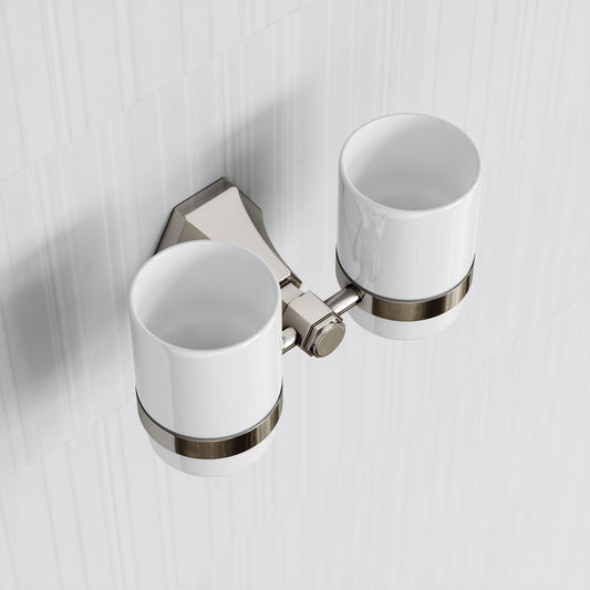 Eton Polished Nickel Double Tumbler