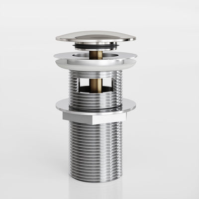 Eton Polished Nickel Slotted Click Clack Basin Waste