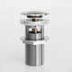 Eton Polished Nickel Slotted Click Clack Basin Waste
