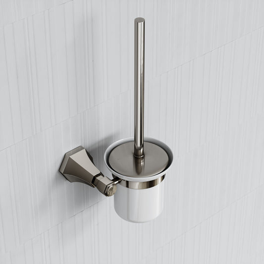 Eton Polished Nickel Wall Mounted Toilet Brush