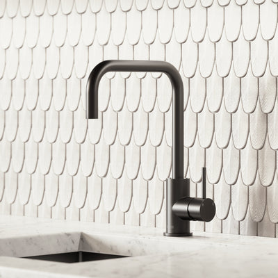 Flow Matte Black Single Lever Kitchen Mixer Tap