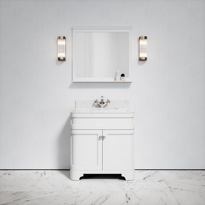 Gainsborough Matte White Mirror 800mm