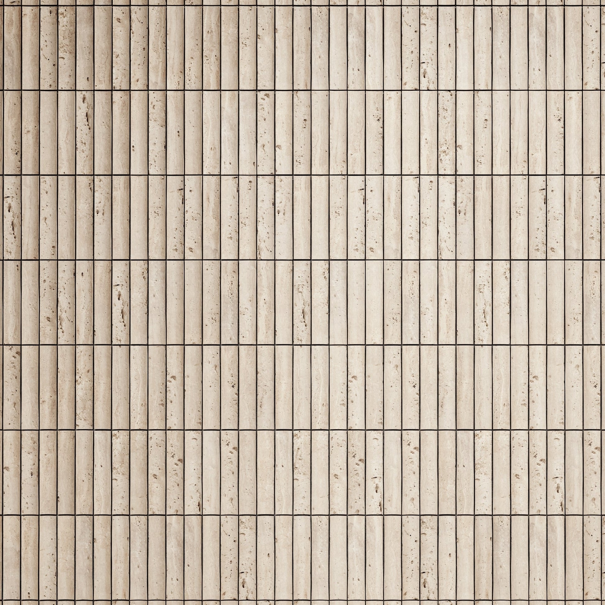 Genova Concave Travertine Stone Mosaic Wall Tile