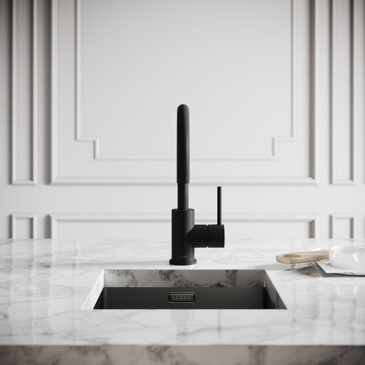 Giro Single Lever Kitchen Mixer Tap Matte Black