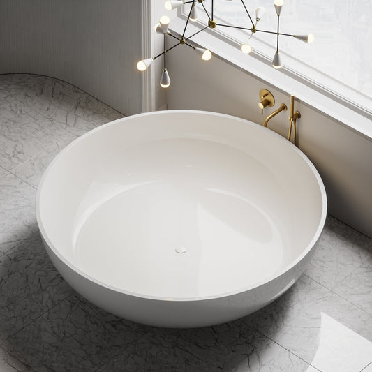 Grande Freestanding Round Stone Bath 1900mm