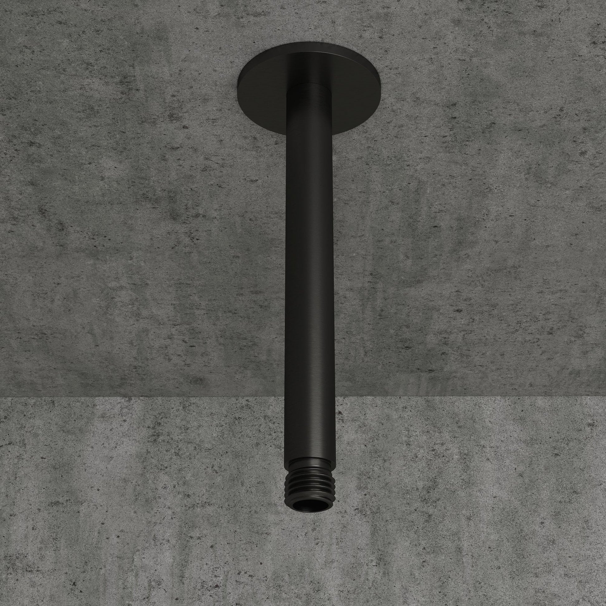 Gunmetal Ceiling Mount Shower Arm Black 200mm