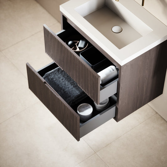 Harrington Grey Oak Vanity Unit 600-1200mm