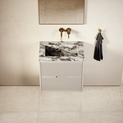 Harrington Velvet Beige Vanity Unit 600-1200mm