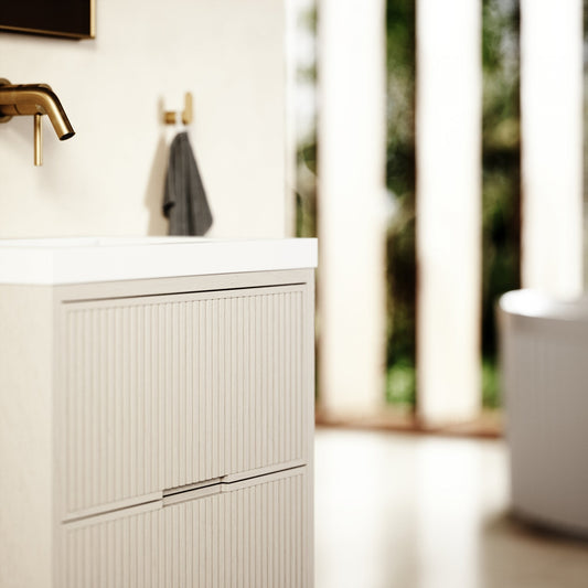 Harrington Velvet Beige Vanity Unit 600-1200mm