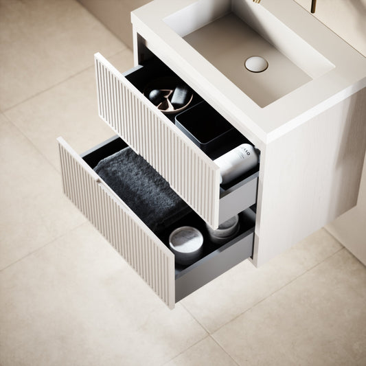 Harrington Velvet Beige Vanity Unit 600-1200mm