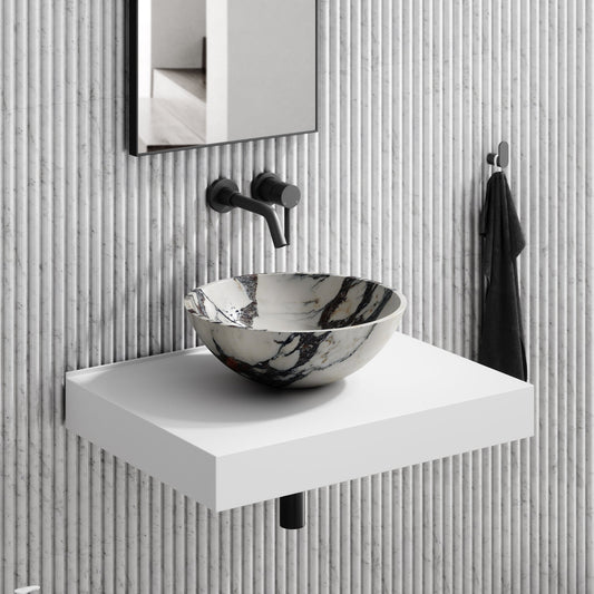 Italia Calacatta Viola Marble Countertop Basin 400mm