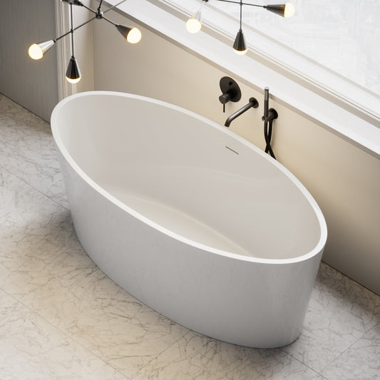 Kurv Freestanding Stone Bath 1600mm