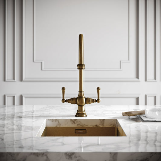 Lambeth Single Hole Traditional Kitchen Tap Aged Bronze