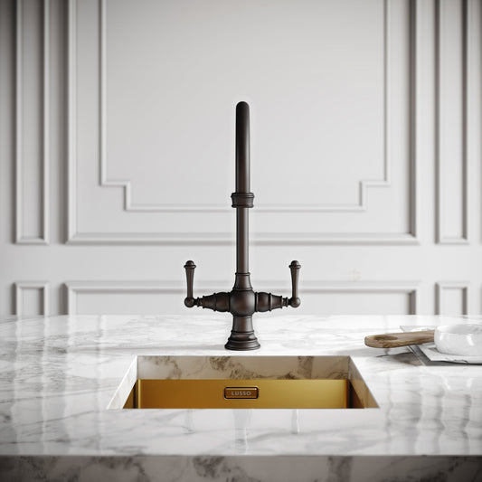 Lambeth Single Hole Traditional Kitchen Tap Deep Bronze