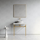 Lamp Carrara Marble Countertop Basin 450mm