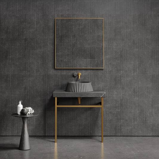 Lamp Pietra Grey Marble Countertop Basin 450mm