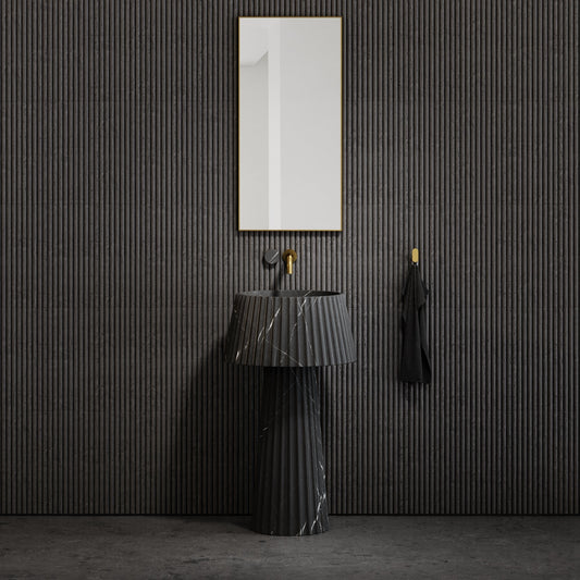 Lamp Pietra Grey Marble Pedestal Basin 500mm