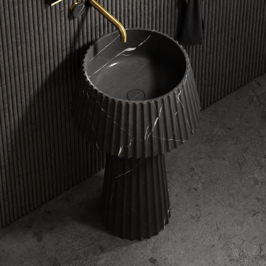 Lamp Pietra Grey Marble Pedestal Basin 500mm
