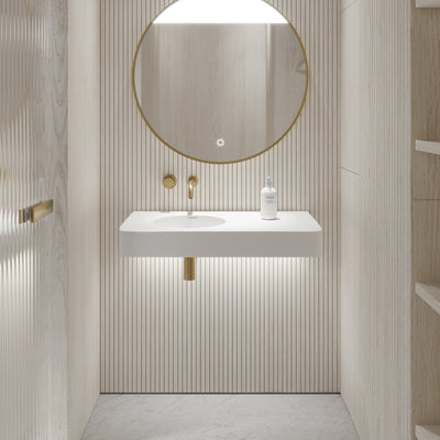 Lanosa Wall Hung Stone Basin 800mm