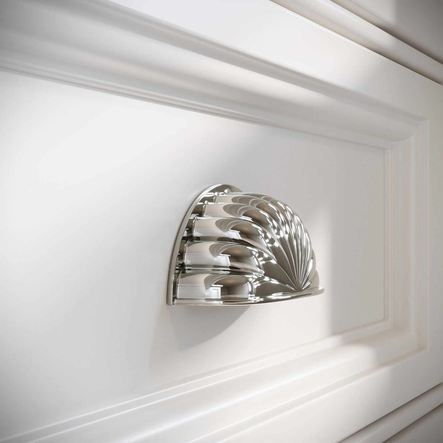 Latchford Polished Nickel Cup Handle