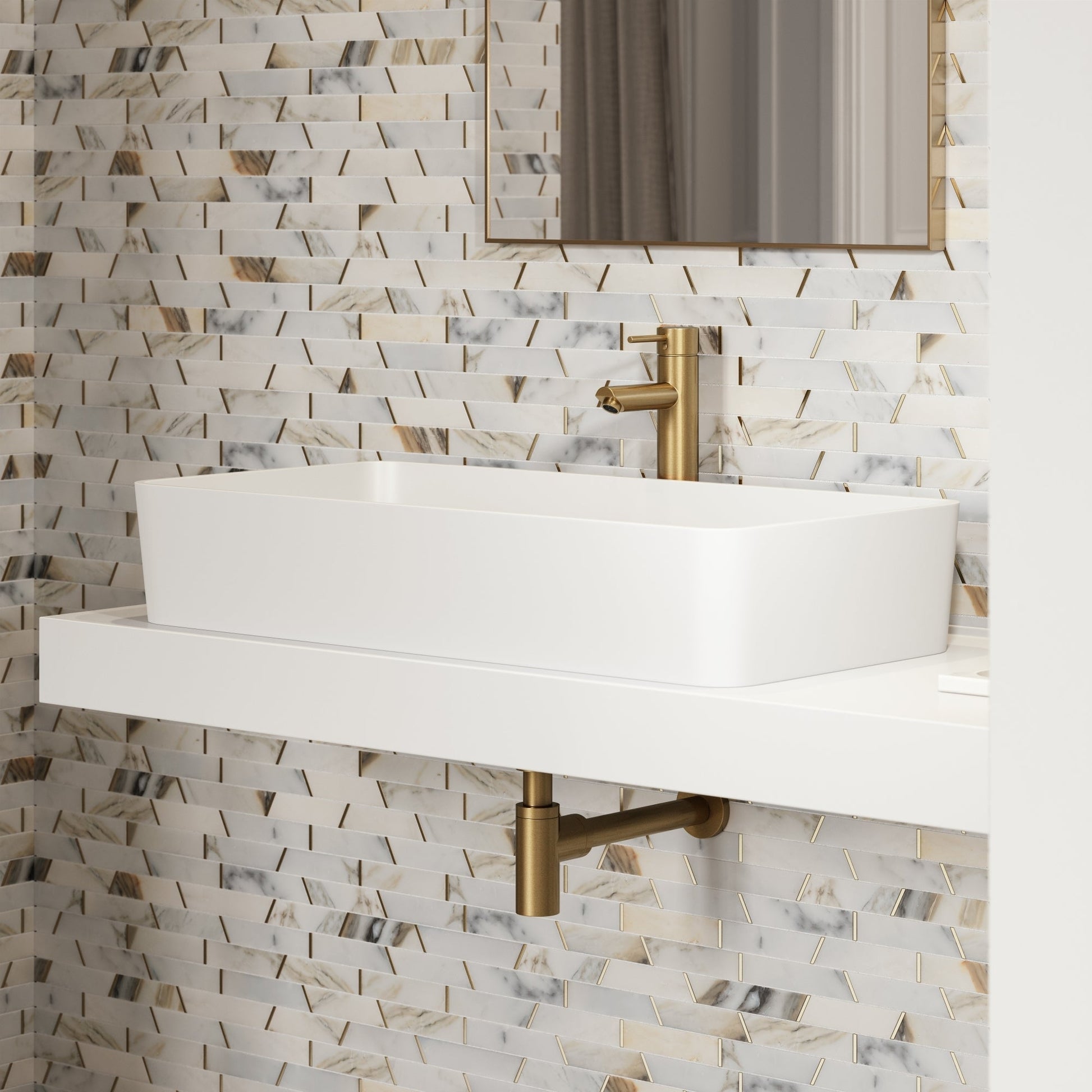 Lauro Countertop Stone Basin 800mm