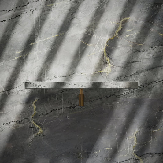 Levitare Amazon Blue Marble Ultra Thin Wall Mounted Basin 800mm