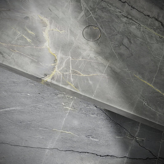 Levitare Amazon Blue Marble Ultra Thin Wall Mounted Basin 800mm
