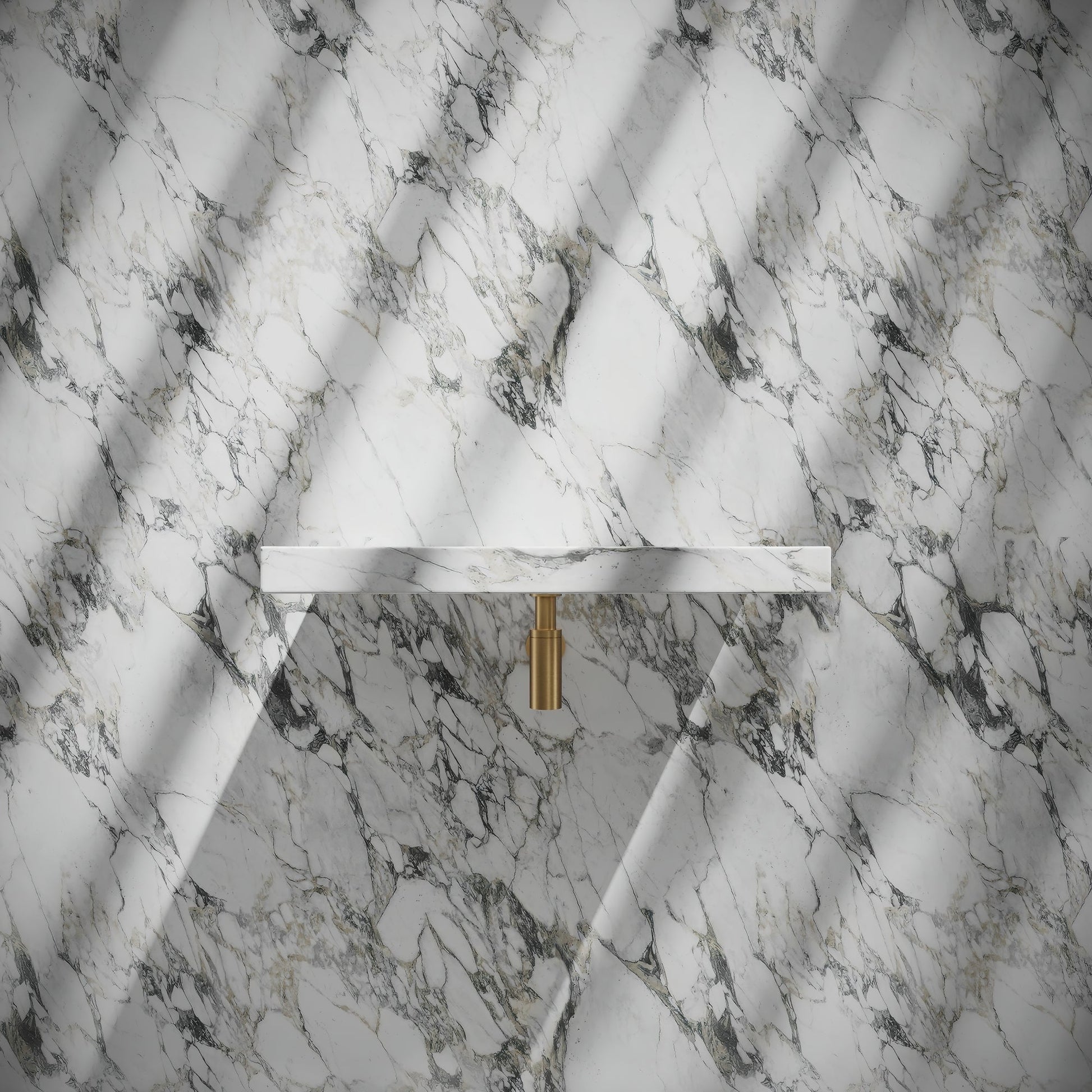 Levitare Arabescato Marble Ultra Thin Wall Hung Basin 600mm