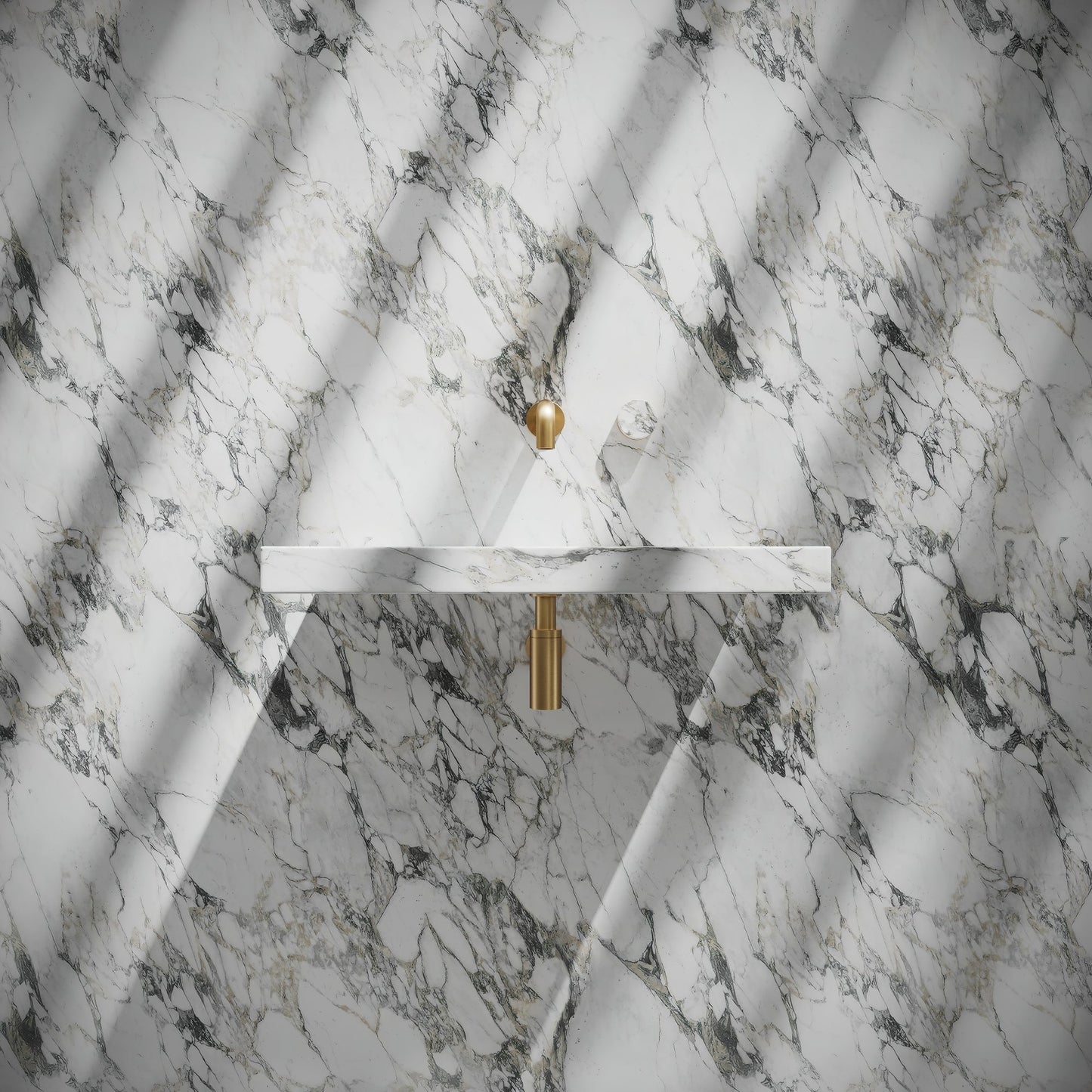 Levitare Arabescato Marble Ultra Thin Wall Hung Basin 600mm