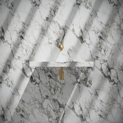 Levitare Arabescato Marble Ultra Thin Wall Hung Basin 600mm