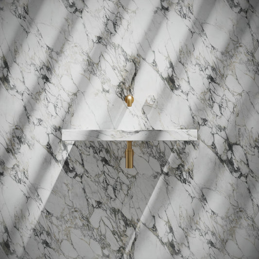 Levitare Arabescato Marble Ultra Thin Wall Hung Basin 600mm