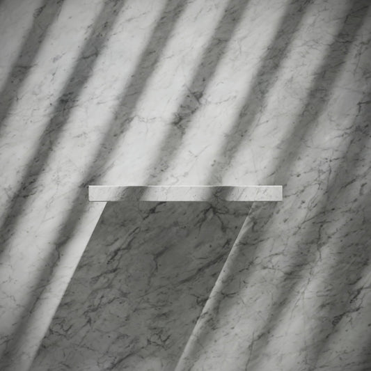 Levitare Carrara Marble Ultra Thin Wall Hung Basin 600mm