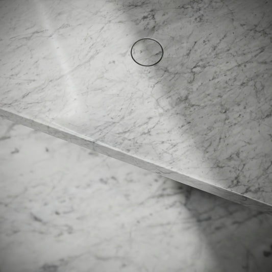 Levitare Carrara Marble Ultra Thin Wall Hung Basin 600mm