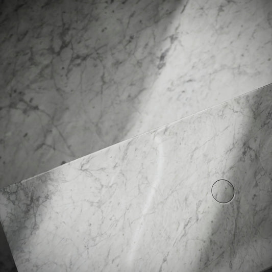Levitare Carrara Marble Ultra Thin Wall Mounted Basin 1000mm