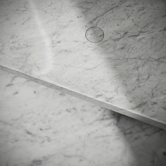 Levitare Carrara Marble Ultra Thin Wall Mounted Basin 1000mm