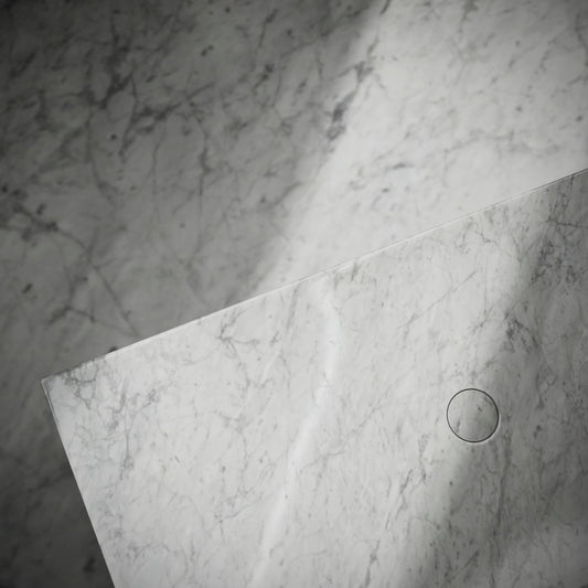 Levitare Carrara Marble Ultra Thin Wall Mounted Basin 800mm