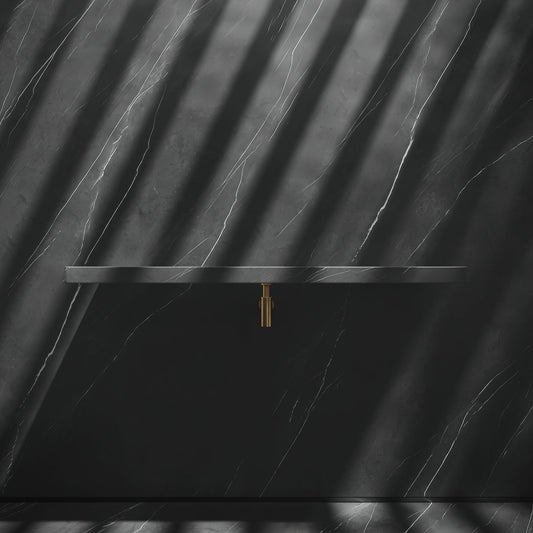 Levitare Grey Pietra Marble Ultra Thin Wall Mounted Basin 1200mm (Centre Waste)