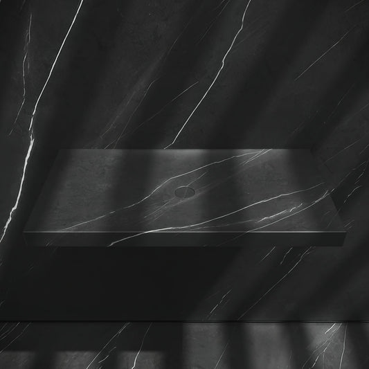 Levitare Grey Pietra Marble Ultra Thin Wall Mounted Basin 800mm