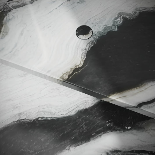 Levitare Panda Marble Ultra Thin Wall Mounted Basin 1200mm (Centre Waste)