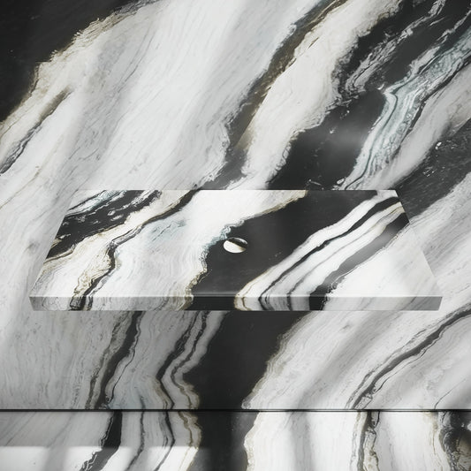Levitare Panda Marble Ultra Thin Wall Mounted Basin 800mm