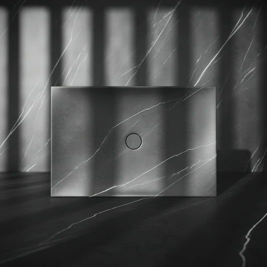 Levitare Pietra Grey Marble Ultra Thin Wall Hung Basin 600mm