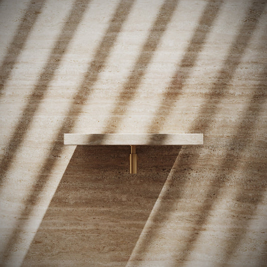 Levitare Travertine Marble Ultra Thin Wall Hung Basin 600mm