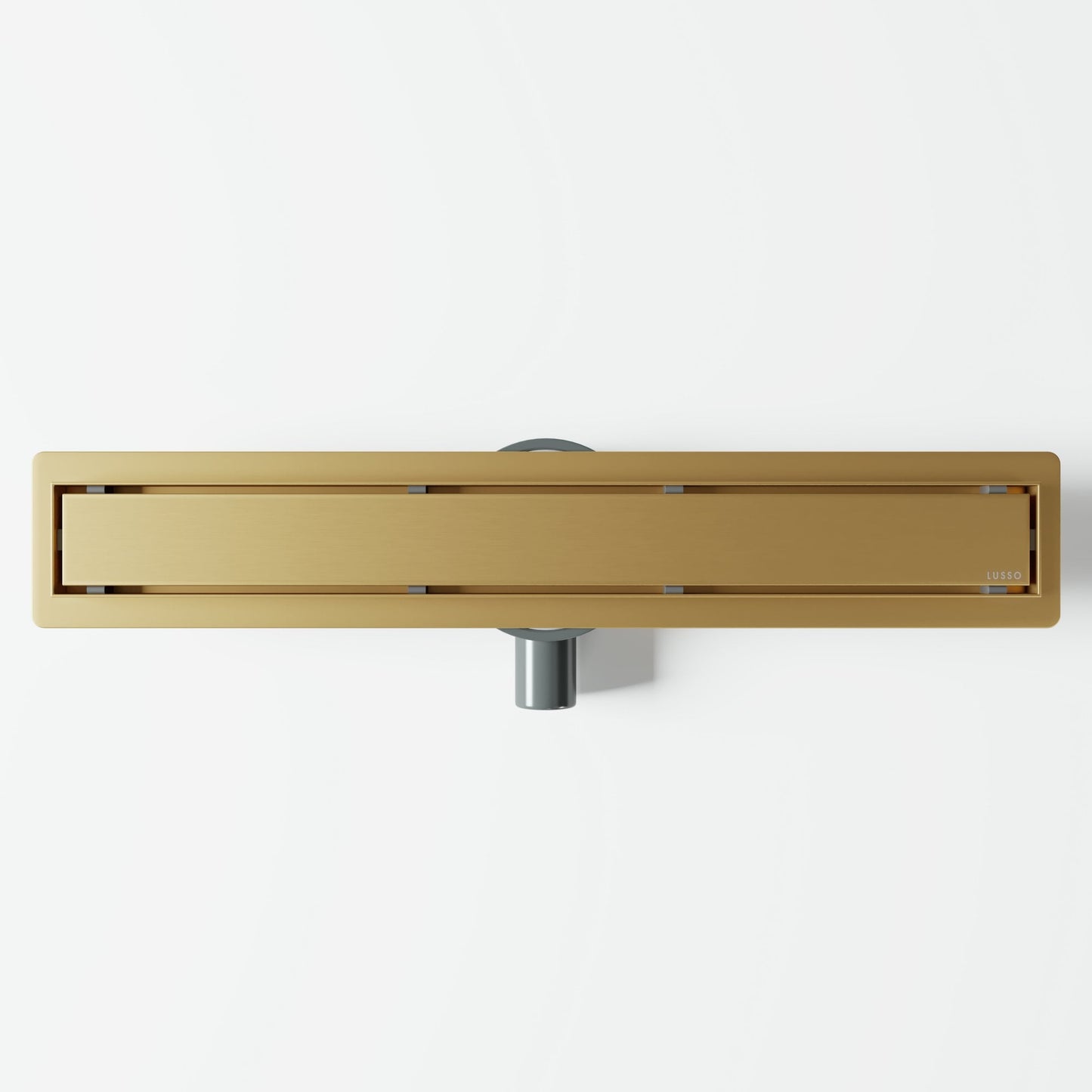 Linear Brushed Gold Tileable Wetroom Waste Kit