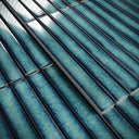 Linear Mosaic Aqua Gem Blue Glazed Porcelain Wall Tile 293 x 313mm