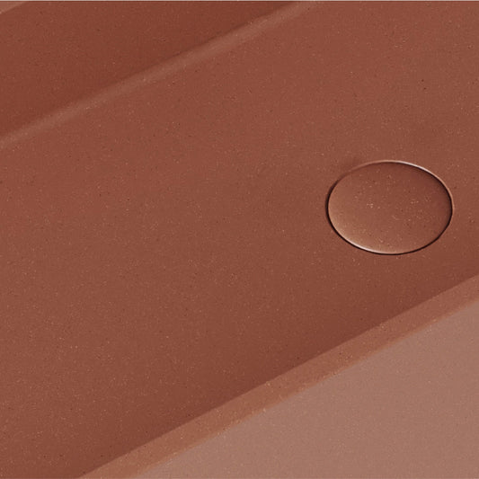 Lineare Terracotta Concrete Wall Hung Basin 1200mm