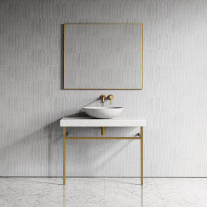 Lomazzo Carrara Marble Countertop Vanity Unit 1000mm