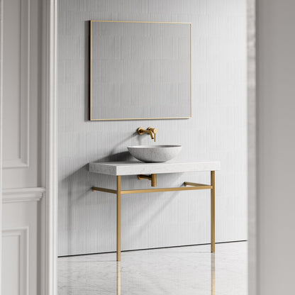 Lomazzo Carrara Marble Countertop Vanity Unit 1000mm