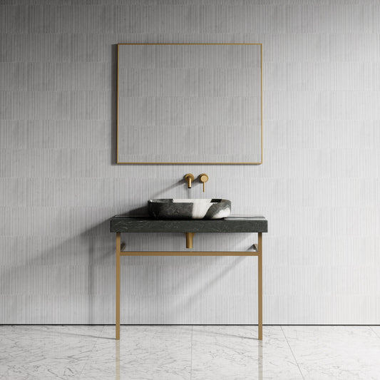 Lomazzo Panda Marble Countertop Vanity Unit 1000mm