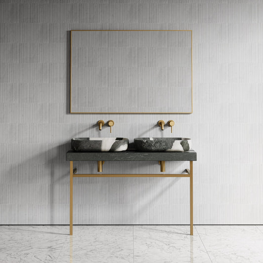 Lomazzo Panda Marble Countertop Vanity Unit 1200mm