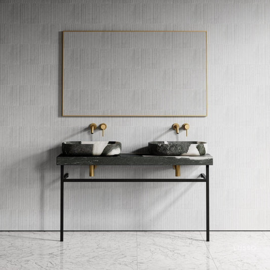 Lomazzo Panda Marble Countertop Vanity Unit 1400mm